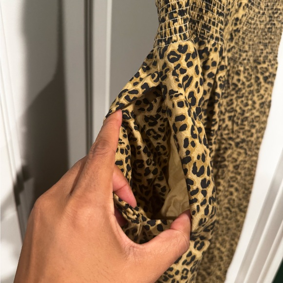 Anthropologie Animal Print Midi Dress - Brown - Picture 2 of 4